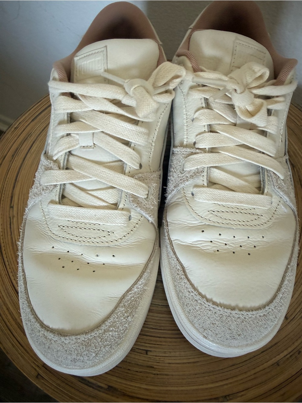 Puma Cream White Low-Top Sneakers